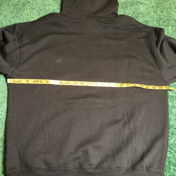 Unisex Sz L Classic Colors Embroidered Black Hoodie Authentic New Orleans - Picture 5 of 6